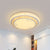 Round LED Flush Mount Ceiling Light Simple White Inlaid Crystal Flushmount in Warm/White Light for Bedroom White A Clearhalo 'Ceiling Lights' 'Close To Ceiling Lights' 'Close to ceiling' 'Flush mount' Lighting' 1451123