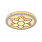 LED Flush Mount Ceiling Fixture Modern Flower/Lemon Slice Clear Crystal Flushmount Lighting for Bedroom Clearhalo 'Ceiling Lights' 'Close To Ceiling Lights' 'Close to ceiling' 'Flush mount' Lighting' 1451310
