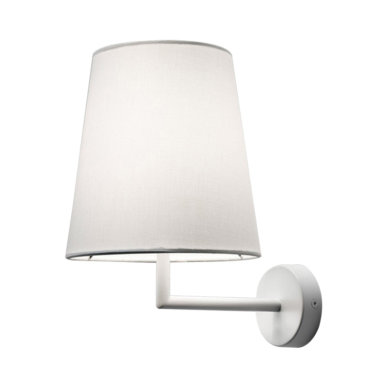 Consoled Light LED Cone Wall Mounted Lighting Modernism Fabric Sconce Light in Black ...