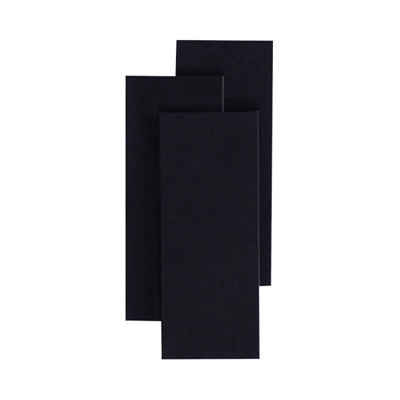 Aluminum Rectangle Wall Mounted Light Modern LED Black/White Wall Lamp in Warm/White Lighting Clearhalo 'Cast Iron' 'Glass' 'Industrial' 'Modern wall lights' 'Modern' 'Tiffany' 'Traditional wall lights' 'Wall Lamps & Sconces' 'Wall Lights' Lighting' 145319