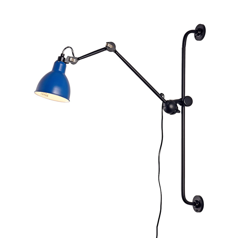 Black/White Dome Shade Wall Mounted Light Modernist Style 1 Head Metallic Adjustable Wall Lamp for Dining Room Clearhalo 'Cast Iron' 'Glass' 'Industrial' 'Modern wall lights' 'Modern' 'Tiffany' 'Traditional wall lights' 'Wall Lamps & Sconces' 'Wall Lights' Lighting' 145341