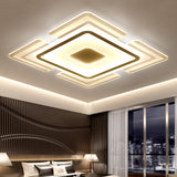 Squared Petal Ultra Thin Flushmount Contemporary Acrylic White LED Ceiling Lamp for Living Room, 16.5/20.5 Inch Width Clearhalo 'Ceiling Lights' 'Close To Ceiling Lights' 'Close to ceiling' 'Flush mount' Lighting' 1454373