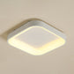 Grey/White Squared Ring Ceiling Fixture Nordic Acrylic LED Flush Mount Recessed Lighting for Bedroom, 16"/19.5" W Clearhalo 'Ceiling Lights' 'Close To Ceiling Lights' 'Close to ceiling' 'Flush mount' Lighting' 1455521