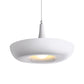 Trumpet Aluminum Hanging Lamp Nordic 1 Bulb White/Black Pendant Ceiling Light with Curled Edge Clearhalo 'Ceiling Lights' 'Modern Pendants' 'Modern' 'Pendant Lights' 'Pendants' Lighting' 1456262