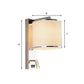 Drum Wall Light Sconce Modernism Fabric LED Sconce Light in Chrome for Living Room Clearhalo 'Modern wall lights' 'Modern' 'Wall Lamps & Sconces' 'Wall Lights' Lighting' 145629