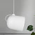 Black/White/Grey Moveable Dome Pendant Nordic 1 Bulb Metal Ceiling Suspension Lamp for Dining Room White Clearhalo 'Ceiling Lights' 'Modern Pendants' 'Modern' 'Pendant Lights' 'Pendants' Lighting' 1456635