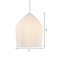 Simple Single Suspension Pendant Light Prismatic Glass White Cloche Hanging Lamp Kit Clearhalo 'Ceiling Lights' 'Modern Pendants' 'Modern' 'Pendant Lights' 'Pendants' Lighting' 1456732