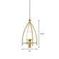 Matte Glass Dual Shade Cylinder Pendant Mid Century 1-Light Hanging Light Fixture with Gold Cage Guard Clearhalo 'Ceiling Lights' 'Modern Pendants' 'Modern' 'Pendant Lights' 'Pendants' Lighting' 1456852