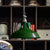 Pot-Lid Dining Table Hanging Lamp Industrial Iron 1 Head White/Green Ceiling Pendant Light Green Clearhalo 'Art Deco Pendants' 'Cast Iron' 'Ceiling Lights' 'Ceramic' 'Crystal' 'Industrial Pendants' 'Industrial' 'Metal' 'Middle Century Pendants' 'Pendant Lights' 'Pendants' 'Tiffany' Lighting' 1457862