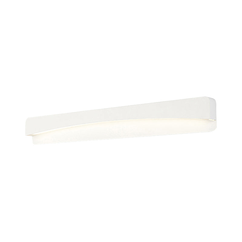 White Rectangular Wall Mounted Lighting Minimalist Style 16.5