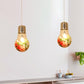 Clear Glass Bulb-Shaped Pendant Farmhouse 1 Light Restaurant Flower Ceiling Suspension Lamp, 6"/8"/11" Wide Clearhalo 'Ceiling Lights' 'Glass shade' 'Glass' 'Pendant Lights' 'Pendants' Lighting' 1458180