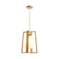 Cross Trapezoid Frame Pendant Asian Wooden 1-Light Dining Table Hanging Ceiling Light with Tapered Fabric Shade Clearhalo 'Ceiling Lights' 'Pendant Lights' 'Pendants' Lighting' 1458422