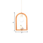 Resin Bird Pendant Ceiling Lamp Nordic 1 Light White Pendulum Light with Wooden Arch Frame Clearhalo 'Ceiling Lights' 'Modern Pendants' 'Modern' 'Pendant Lights' 'Pendants' Lighting' 1458520