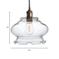1 Light Bowl Shaped Pendant Lighting Fixture Industrial Antique Brass Clear Glass Hanging Ceiling Light Clearhalo 'Ceiling Lights' 'Chandeliers' 'Glass shade' 'Glass' 'Industrial Pendants' 'Industrial' 'Middle Century Pendants' 'Pendant Lights' 'Pendants' 'Tiffany' Lighting' 145856