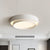 16"/19.5" Wide Simple LED Flush Mount Acrylic White/Black Layered Circle Ceiling Light Fixture in Warm/White Light White Clearhalo 'Ceiling Lights' 'Close To Ceiling Lights' 'Close to ceiling' 'Flush mount' Lighting' 1458637