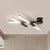 Black Intersected Flush Mount Lamp Minimalist Aluminum LED Ceiling Flush Light for Bedroom - Black - Clearhalo - 'Ceiling Lights' - 'Close To Ceiling Lights' - 'Close to ceiling' - 'Flush mount' - Lighting' - 1458686