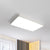 Black/White Rectangle Flush Mount Simplicity Iron LED Flush Ceiling Light with Acrylic Diffuser - White - Clearhalo - 'Ceiling Lights' - 'Close To Ceiling Lights' - 'Close to ceiling' - 'Flush mount' - Lighting' - 1458702