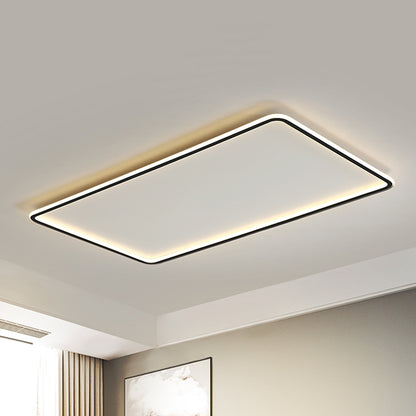 Thinnest Panel Acrylic LED Ceiling Flush Simplicity Black Flush Mounted Light for Living Room Black Clearhalo 'Ceiling Lights' 'Close To Ceiling Lights' 'Close to ceiling' 'Flush mount' Lighting' 1458800