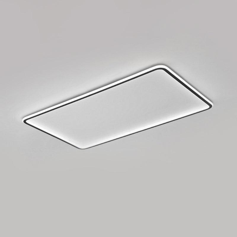 Thinnest Panel Acrylic LED Ceiling Flush Simplicity Black Flush Mounted Light for Living Room Clearhalo 'Ceiling Lights' 'Close To Ceiling Lights' 'Close to ceiling' 'Flush mount' Lighting' 1458803
