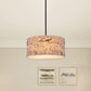 12"/16" Dia Modern Single Hanging Pendant Flaxen Drum Shaped Suspension Lighting with Script Lamp Shade Clearhalo 'Ceiling Lights' 'Modern Pendants' 'Modern' 'Pendant Lights' 'Pendants' Lighting' 1459212