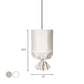 Cylindrical Down Lighting Pendant Minimalist Fabric 1-Light White/Flaxen Ceiling Lamp with Fastener Clearhalo 'Ceiling Lights' 'Modern Pendants' 'Modern' 'Pendant Lights' 'Pendants' Lighting' 1459291