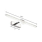 Linear Acrylic Vanity Light Fixture Modern Style 16.5"/20.5" W LED Nickel Finish Wall Sconce Lamp in Warm/White Light Clearhalo 'Cast Iron' 'Glass' 'Industrial' 'Modern wall lights' 'Modern' 'Tiffany' 'Traditional wall lights' 'Vanity Lights' 'Wall Lights' Lighting' 145940