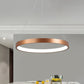 1/2/3-Tier Hoop Dinette Chandelier Metallic Minimalist LED Ceiling Pendant Light in Gold, Warm/White Light Clearhalo 'Ceiling Lights' 'Chandeliers' 'Modern Chandeliers' 'Modern' Lighting' 1459695