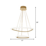 2/3-Tier Triangular Lounge Chandelier Acrylic Minimalism LED Hanging Pendant Light in Warm/White Light Clearhalo 'Ceiling Lights' 'Chandeliers' 'Modern Chandeliers' 'Modern' Lighting' 1459729