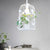 Vintage Bird Cage Ceiling Lamp 1 Bulb Iron Pendant Light in White with Potted Plant Design White Clearhalo 'Art Deco Pendants' 'Cast Iron' 'Ceiling Lights' 'Ceramic' 'Crystal' 'Industrial Pendants' 'Industrial' 'Metal' 'Middle Century Pendants' 'Pendant Lights' 'Pendants' 'Tiffany' Lighting' 1459776