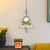 Smoke Gray Glass Orb Pendant Warehouse 1 Bulb Bedroom Hanging Light in Black/Grey/Gold with Triangle Frame and Plant Pot Grey Clearhalo 'Art Deco Pendants' 'Black' 'Cast Iron' 'Ceiling Lights' 'Ceramic' 'Crystal' 'Industrial Pendants' 'Industrial' 'Metal' 'Middle Century Pendants' 'Pendant Lights' 'Pendants' 'Rustic Pendants' 'Tiffany' Lighting' 1459802