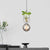 1-Head Hanging Light Loft Spherical Opal/Smoke Gray Glass Ceiling Lamp in Black/Grey/Gold with Oblong Frame and Plant Cup Grey Clearhalo 'Art Deco Pendants' 'Black' 'Cast Iron' 'Ceiling Lights' 'Ceramic' 'Crystal' 'Industrial Pendants' 'Industrial' 'Metal' 'Middle Century Pendants' 'Pendant Lights' 'Pendants' 'Rustic Pendants' 'Tiffany' Lighting' 1459869