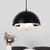Warehouse Jellyfish Hanging Pendant Light 1-Bulb Iron Ceiling Suspension Lamp in Black/White/Gold for Kitchen Black Clearhalo 'Art Deco Pendants' 'Black' 'Cast Iron' 'Ceiling Lights' 'Ceramic' 'Crystal' 'Industrial Pendants' 'Industrial' 'Metal' 'Middle Century Pendants' 'Pendant Lights' 'Pendants' 'Rustic Pendants' 'Tiffany' Lighting' 1460150