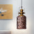 Loft Cylindrical Ceiling Hang Fixture 1 Bulb Rust/Chrome/Gold Textured Glass Pendant Lighting for Restaurant Rust Red Clearhalo 'Ceiling Lights' 'Glass shade' 'Glass' 'Industrial Pendants' 'Industrial' 'Middle Century Pendants' 'Pendant Lights' 'Pendants' 'Tiffany' Lighting' 1460208