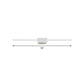 White Rectilinear Wall Sconce Light Simple Iron 16/23.5/31.5 Inches Long LED Vanity Lamp in Warm/White Light Clearhalo 'Modern wall lights' 'Modern' 'Vanity Lights' 'Wall Lights' Lighting' 1460515
