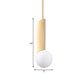 Colonial Spherical Ceiling Pendant Light 1 Bulb Ivory Glass Suspension Lighting in Gold for Living Room Clearhalo 'Ceiling Lights' 'Pendant Lights' 'Pendants' Lighting' 1460811
