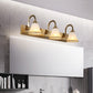 Gold 2/3/4 Bulbs Vanity Sconce Vintage Opal Glass Bell Wall Mounted Lighting with Metal Swooping Arm Clearhalo 'Vanity Lights' 'Wall Lights' Lighting' 1460886