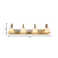 Gold 2/3/4 Bulbs Vanity Sconce Vintage Opal Glass Bell Wall Mounted Lighting with Metal Swooping Arm Clearhalo 'Vanity Lights' 'Wall Lights' Lighting' 1460894