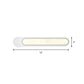 LED Bathroom Vanity Light with Oblong Acrylic Shade White Wall Sconce in Warm/White Light, 12"/18"/20" Wide Clearhalo 'Modern wall lights' 'Modern' 'Vanity Lights' 'Wall Lights' Lighting' 146273