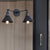 Tapered Shade Iron Wall Mount Fixture Industrial Vintage 2 Heads Farmhouse Wall Mount Light in Black/Brass Black Clearhalo 'Art deco wall lights' 'Cast Iron' 'Glass' 'Industrial wall lights' 'Industrial' 'Middle century wall lights' 'Modern' 'Rustic wall lights' 'Tiffany' 'Traditional wall lights' 'Wall Lamps & Sconces' 'Wall Lights' Lighting' 146578