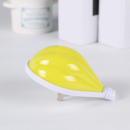 Yellow Bulb-Shape Plug in LED Night Lamp Cartoon Plastic Wall Lighting Ideas for Bedside Clearhalo 'Night Lights' 'Wall Lights' Lighting' 1468188