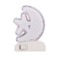 Crescent and Star Plug in Wall Light Cartoon Plastic Kids Bedside LED Night Lamp in White Clearhalo 'Night Lights' 'Wall Lights' Lighting' 1468197
