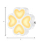 Modern LED Wall Nightlight White Clover Plug-in Night Lamp with Plastic Shade Clearhalo 'Night Lights' 'Wall Lights' Lighting' 1468218