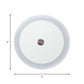 White Round Mini Nightlight Simple Plastic Plug in LED Wall Lighting for Corridor Clearhalo 'Night Lights' 'Wall Lights' Lighting' 1468222