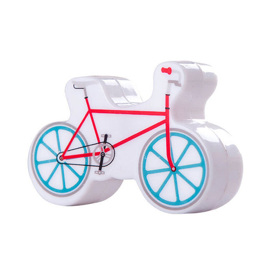 Kids Style Bicycle Night Lamp Plastic Boys Bedside LED Wall Lighting in Red with Plug Clearhalo 'Night Lights' 'Wall Lights' Lighting' 1468277