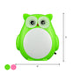 Owl Kids Room Mini Night Light Plastic Cartoon Plug-in LED Wall Lighting Ideas in Red/Green Clearhalo 'Night Lights' 'Wall Lights' Lighting' 1468290
