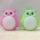 Owl Kids Room Mini Night Light Plastic Cartoon Plug-in LED Wall Lighting Ideas in Red/Green Clearhalo 'Night Lights' 'Wall Lights' Lighting' 1468293