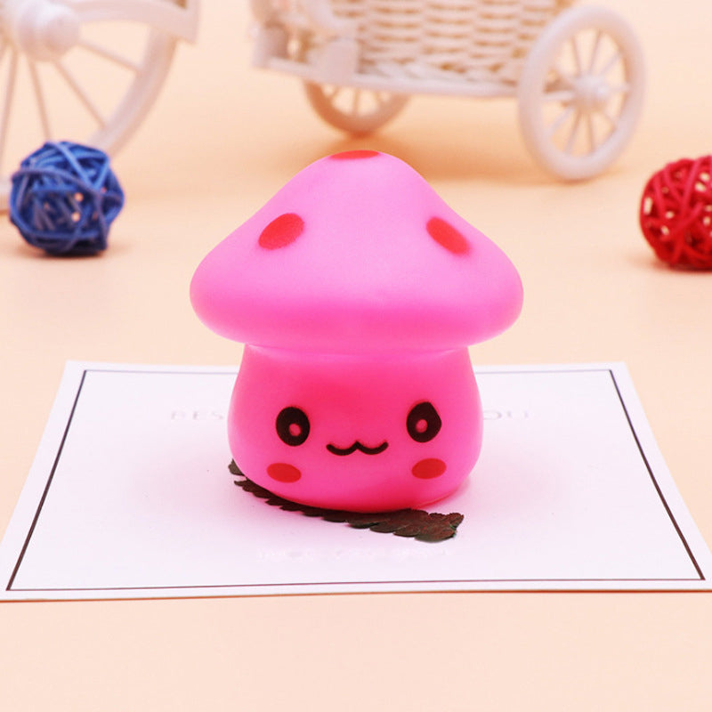 Mini Mushroom Plug-in Nightlight Cartoon Plastic Nursery LED Wall Lamp in 7 Color Light, White/Red/Blue Clearhalo 'Night Lights' 'Wall Lights' Lighting' 1468296