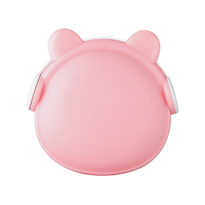 Plastic Bear Wall Nightlight Cartoon Pink/Blue/White Plug-in LED Night Lighting with Light Sensor Clearhalo 'Night Lights' 'Wall Lights' Lighting' 1468333