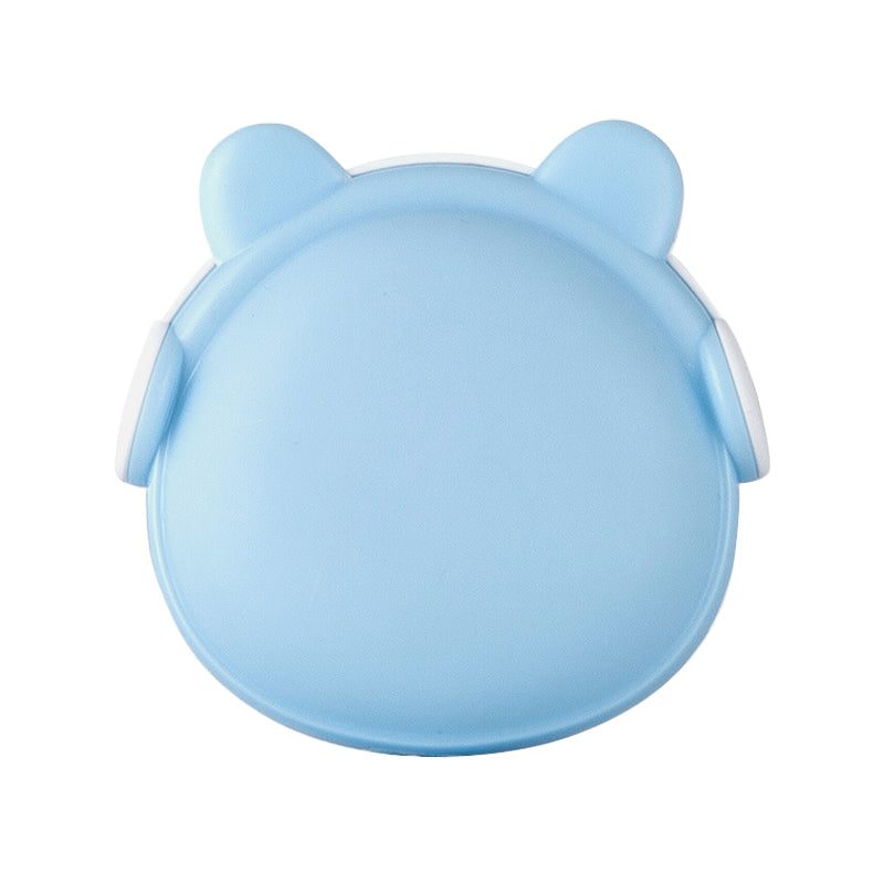 Plastic Bear Wall Nightlight Cartoon Pink/Blue/White Plug-in LED Night Lighting with Light Sensor Clearhalo 'Night Lights' 'Wall Lights' Lighting' 1468346