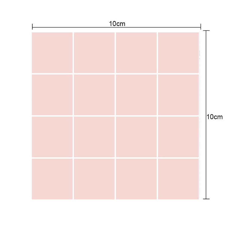 Minimalist Grid Wallpaper Panels for Kitchen 2.2-sq ft Wall Covering in Pastel Color, Easy Peel off Clearhalo 'Wall Decor' 'Wallpaper' 1468361